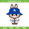 LA Dodgers Labubu SVG PNG, Dodgers Baseball Mascot SVG LA Dodgers Labubu SVG PNG, Dodgers Baseball Mascot SVG