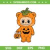 Labubu Pumpkin Costume SVG PNG, Cute Labubu Halloween Design SVG