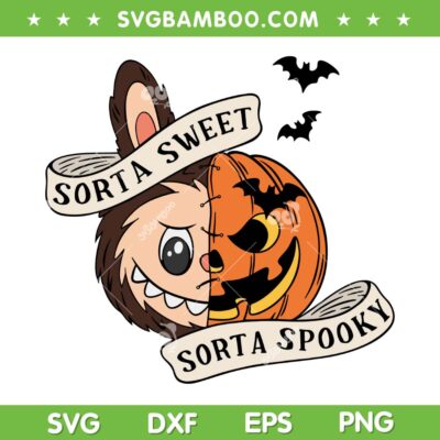 Labubu Pumpkin Sorta Sweet SVG, Labubu Sorta Spooky Halloween SVG PNG Labubu Pumpkin Sorta Sweet SVG, Labubu Sorta Spooky Halloween SVG PNG