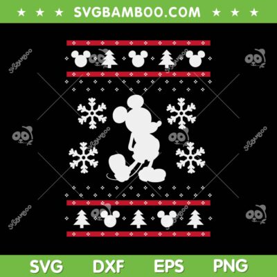 Mickey Mouse Ugly Christmas SVG PNG, Disney Mickey Mouse White Christmas SVG Mickey Mouse Ugly Christmas SVG PNG, Disney Mickey Mouse White Christmas SVG