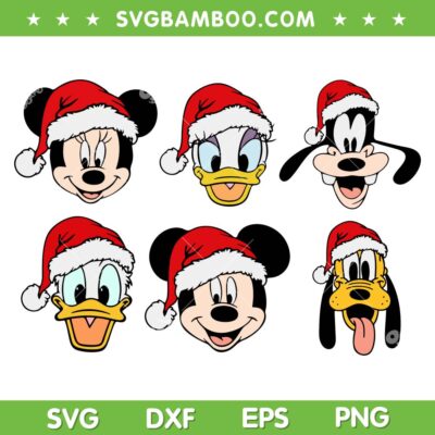 Mickey and Friends Christmas SVG Bundle, Disney Mouse and Friends Head Xmas SVG Bundle Mickey and Friends Christmas SVG Bundle, Disney Mouse and Friends Head Xmas SVG Bundle