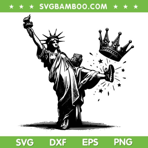 No Kings Statue of Liberty SVG, Anti Trump No Kings in America SVG PNG