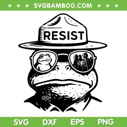 Portland Frog Resist SVG, Funny Portland Frog Protest SVG PNG