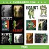 Portland Frog Protest PNG Bundle, Frog Resist Bundle PNG
