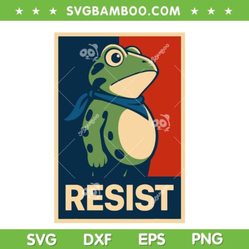 Portland Frog Protest SVG, Funny Frog Resist 2025 SVG PNG