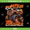 Pumpkin Crusher Monster Truck PNG, Ghosts Halloween Monster Truck PNG
