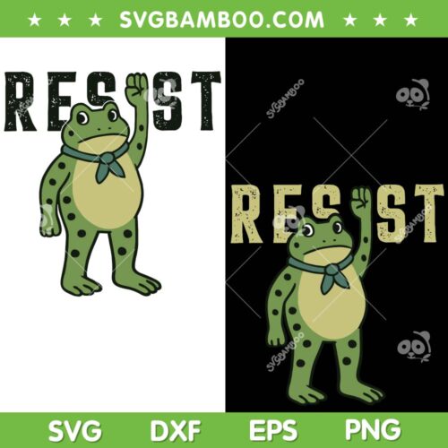 Resist Frog Portland SVG PNG, Frog Portland Protest SVG