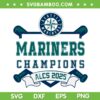 Seattle Mariners ALCS Champions 2025 SVG, Mariners Football ALCS Champs SVG PNG