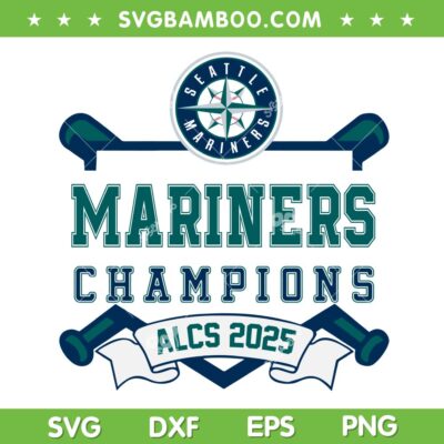 Seattle Mariners ALCS Champions 2025 SVG, Mariners Football ALCS Champs SVG PNG Seattle Mariners ALCS Champions 2025 SVG, Mariners Football ALCS Champs SVG PNG