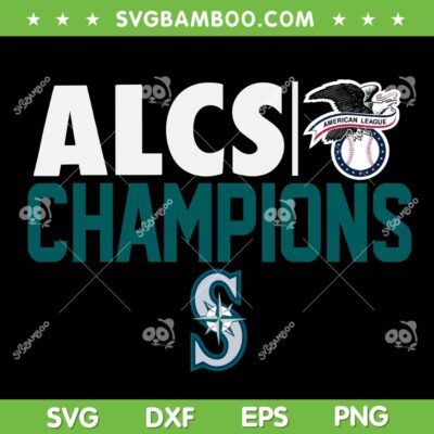 Seattle Mariners ALCS Champions SVG, Mariners Baseball ALCS Champs SVG PNG