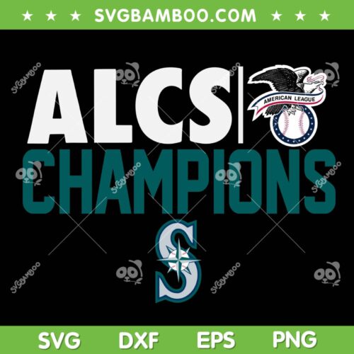 Seattle Mariners ALCS Champions SVG, Mariners Baseball ALCS Champs SVG PNG