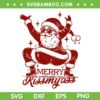 Funny Cool Santa Dancing SVG, Santa Claus Merry Kiss my Ass SVG PNG