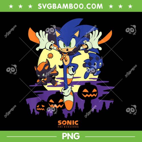 Sonic The Hedgehog Pumpkin Halloween PNG, Sonic Moonlight Haunt PNG