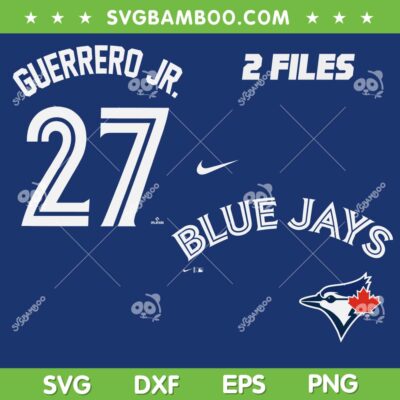 Guerrero Jr Toronto Blue Jays SVG PNG, Vladimir Guerrero Jr Jersey SVG