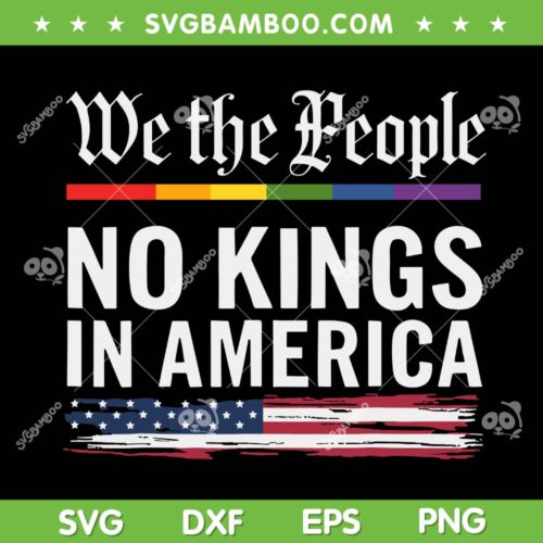We The People No Kings in America SVG, No Kings SVG PNG, Anti Trump 2025