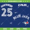 Anthony Santander Jersey SVG, Toronto Blue Jays Santander SVG PNG