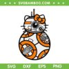 Hello Kitty BB8 SVG PNG, Kawaii Kitty Star Wars BB-8 SVG