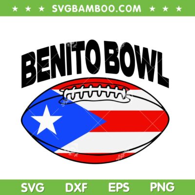 Benito Bowl 2026 SVG PNG, Bad Bunny Super Bowl 2026 SVG
