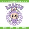 Retro Labubu Flower SVG, Cute Labubu Monster SVG PNG Retro Labubu Flower SVG, Cute Labubu Monster SVG PNG