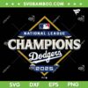 Dodgers National League Champions 2025 SVG, LA Dodgers World Series Champions SVG PNG