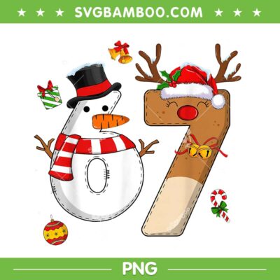 Snowman Reindeer 67 PNG, Six Seven Funny Christmas PNG Snowman Reindeer 67 PNG, Six Seven Funny Christmas PNG