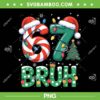 Christmas Bruh 67 PNG, Six Seven Meme Xmas PNG