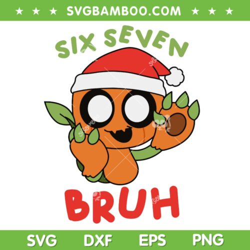 Dandy's Christmas Six Seven Bruh SVG, Gourdy 67 Meme SVG PNG