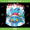 Derpy Tiger Let it Snow PNG, Kpop Demon Hunters Blue Tiger Christmas PNG