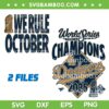 LA Dodgers World Series Champions 2025 SVG, Dodgers We Rule October SVG PNG, Dodgers Championship SVG Bundle