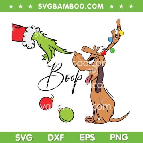 Grinch Hand Boop Max Dr Seuss SVG, Funny Grinch and Max The Dog SVG PNG