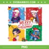 Huntrix Merry Christmas PNG, Kpop Demon Hunters Xmas PNG