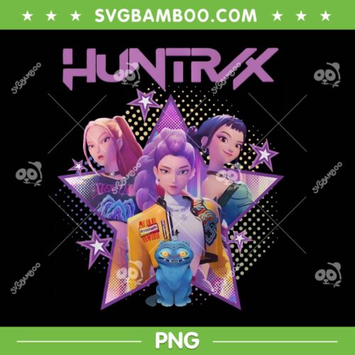 Kpop Huntrix Poster PNG, Rumi Mira Zoey Star PNG