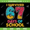 Ice Cream I Survived 67 Days SVG, Ice Cream Drip Six Seven Meme SVG PNG