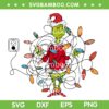 Funny Grinch Im Fine Everything is Fine SVG, Santa Grinch Christmas Lights SVG PNG