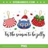 Kpop Demon Hunters Tis the Season PNG, Derpy Tiger Christmas Ornament PNG