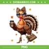 Leopard Turkey Drinking Coffee PNG, Women Turkey Thanksgiving PNG