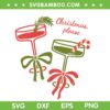 Merry Cocktails SVG PNG, Funny Wine Christmas Please SVG