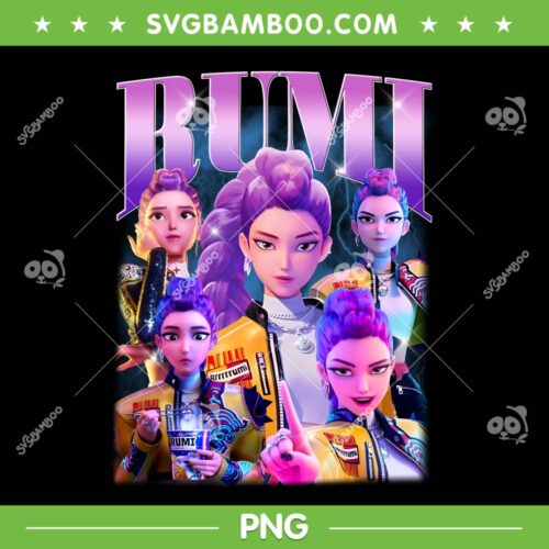 Rumi Name Huntrix PNG, Kpop Demon Hunters Rumi Portrait PNG
