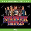 Stranger Things Season 5 Main Crew PNG, Stranger Things s5 80's Style Group PNG