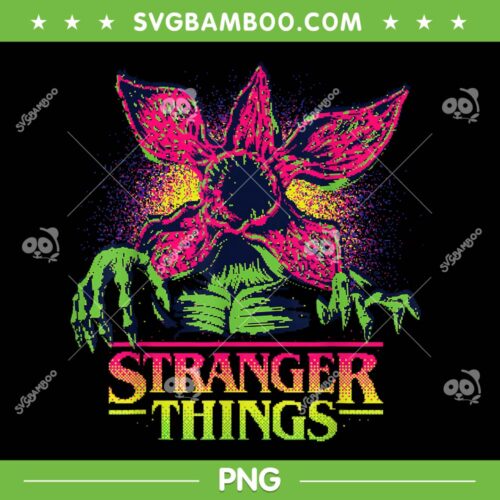 Stranger Things S5 Demogorgon PNG, Demogorgon Retro Video Game PNG