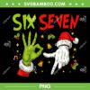 Six Seven Meme Christmas PNG, Grinch Hand 67 Xmas PNG