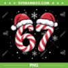 67 Candy Canes PNG, Santa Hat Six Seven Christmas PNG, 6 7 Meme Holiday 67 Candy Canes PNG, Santa Hat Six Seven Christmas PNG, 6 7 Meme Holiday