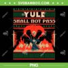 Yule Shall Not Pass PNG, Wizard Battle Festive Fantasy PNG