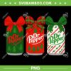 Dr Pepper Xmas Coquette Bow PNG, Dr Pepper Merry Christmas PNG
