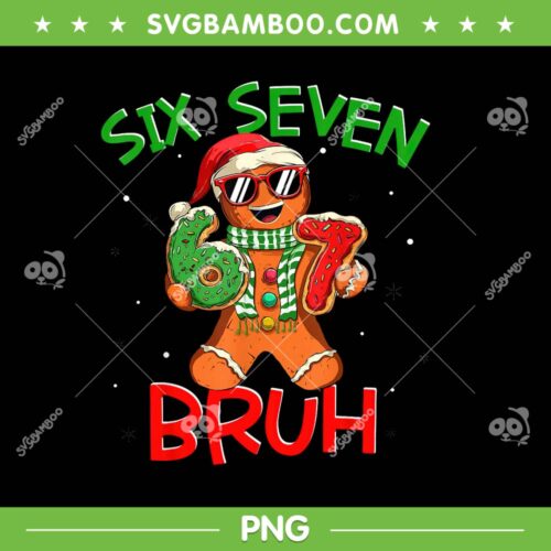 Gingerbread Man 67 PNG, 67 Christmas Meme PNG