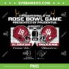 Alabama Crimson Tide vs Indiana Hoosiers PNG, CFP Rose Bowl 2026 PNG