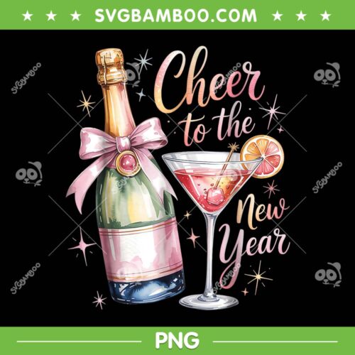 Cheers to The New Year 2026 PNG, Champagne New Years Eve Party PNG