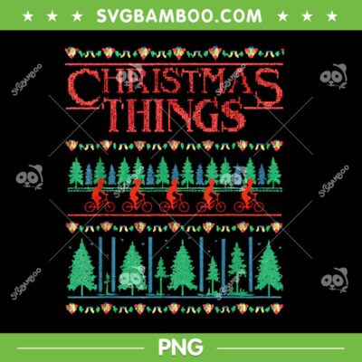 Christmas Things Ugly Christmas PNG, Vintage Stranger things ss5 Xmas PNG Christmas Things Ugly Christmas PNG, Vintage Stranger things ss5 Xmas PNG