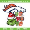 Grinch Hohoho Denver Broncos SVG, Broncos Football Merry Christmas SVG PNG
