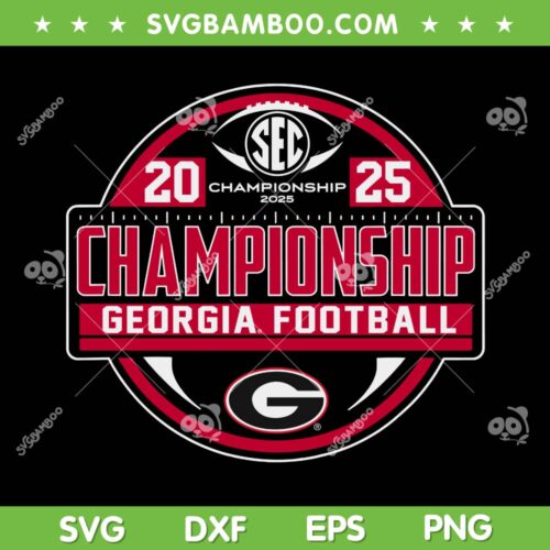 Georgia Bulldogs Championship 2025 SVG, SEC Championship 2025 2026 SVG PNG
